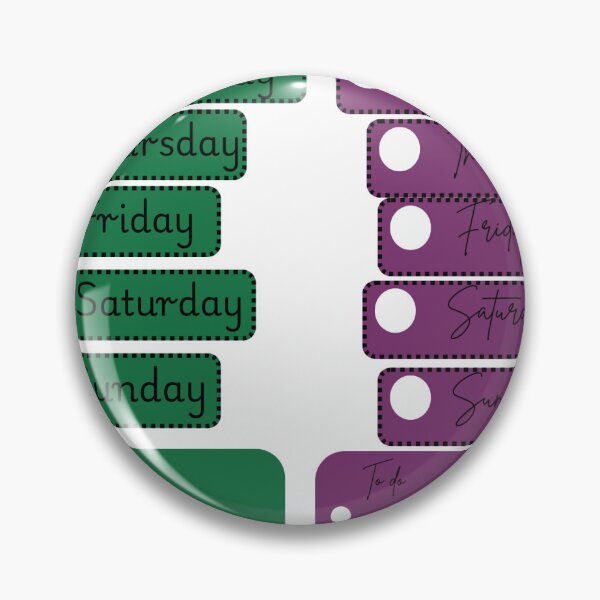 Item preview, Day of the week sticker and to do list. designed and sold by MeaningInk.