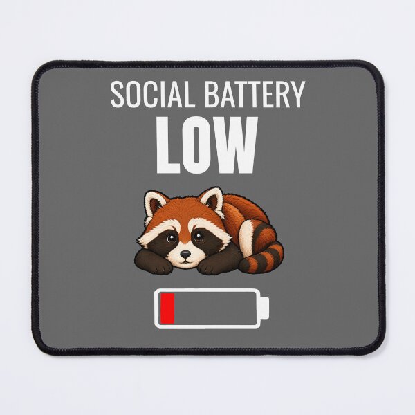 Item preview, Social Battery Low designed and sold by Spark Cottage.