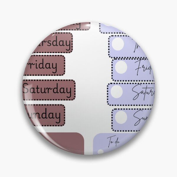 Item preview, Day of the week sticker and to do list. designed and sold by MeaningInk.