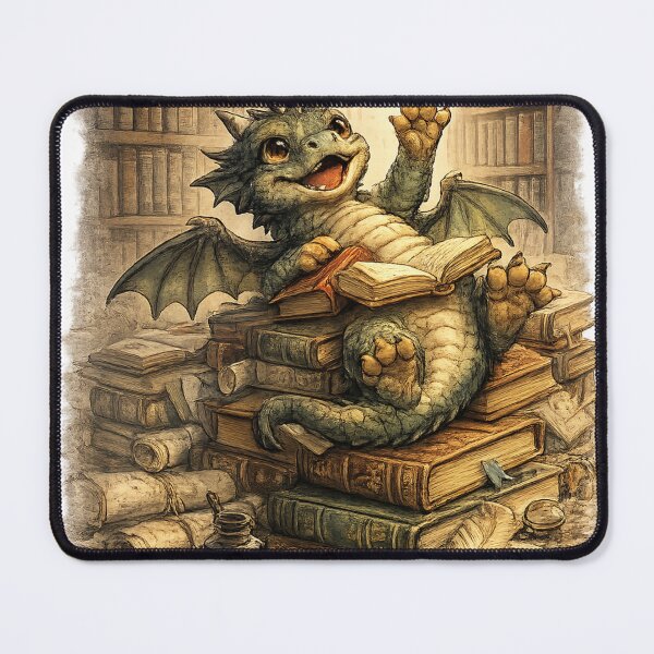 Item preview, Book Fantasy Dragon - Reading Love Design designed and sold by DreamCloths12.