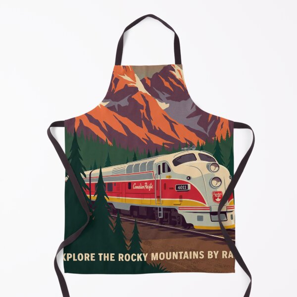 Item preview, Canadian Pacific 4011 Vintage Travel Poster | Rocky Mountains Steam Train Art designed and sold by paulo silveira.