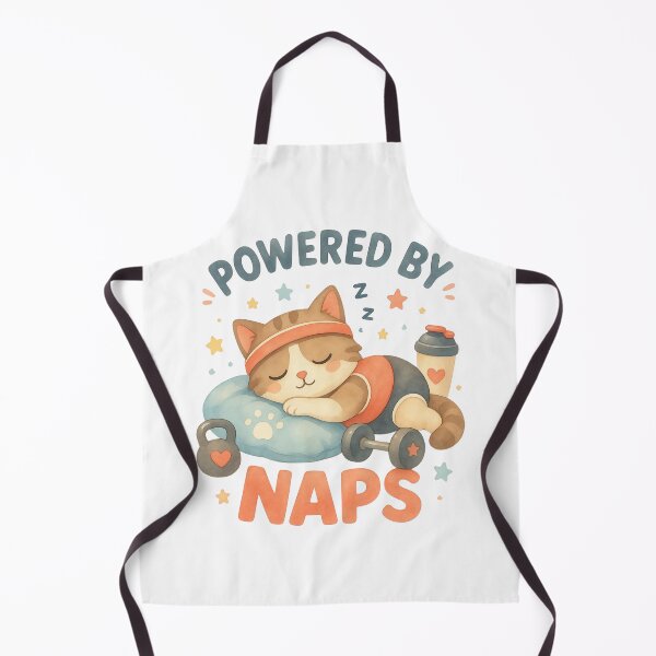 Item preview, Powered by Naps Cat – Cute Kawaii Gym Workout Motivation Design designed and sold by p-frosty-design.