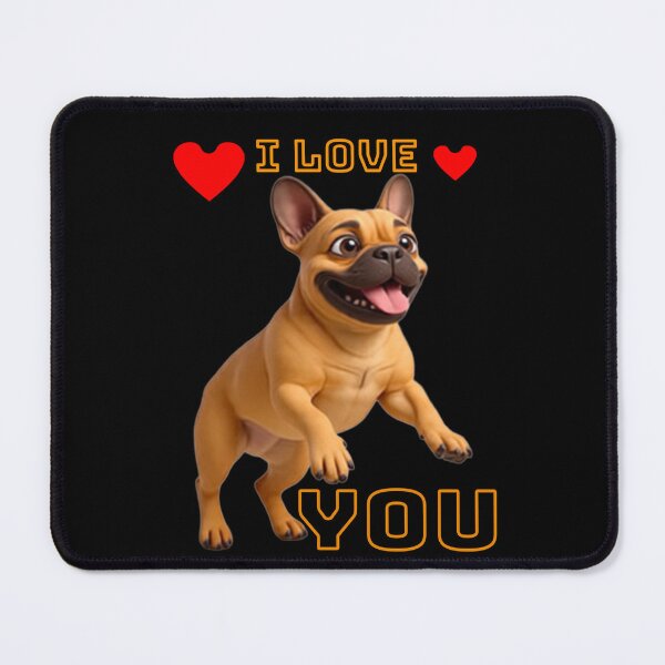 Item preview, French Bulldog I LOVE YOU designed and sold by SmARTNiki.