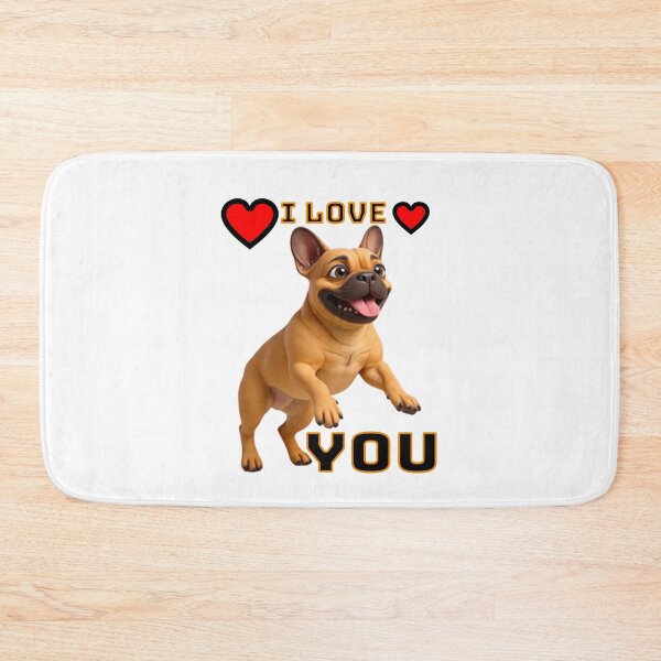 Item preview, French Bulldog I LOVE YOU  designed and sold by SmARTNiki.