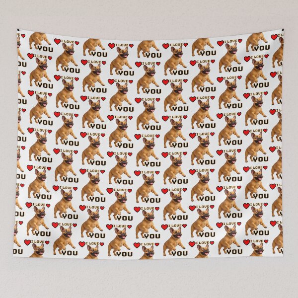 Item preview, French Bulldog I LOVE YOU  designed and sold by SmARTNiki.
