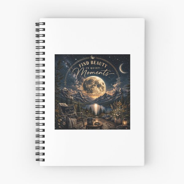 Item preview, Find Beauty in Quiet Moments – Celestial Mountain Night Landscape designed and sold by SummitTrails.
