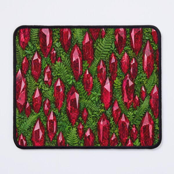 Item preview, Magic Ruby Crystals and Green Fern Forest Texture designed and sold by Aimaniia666.