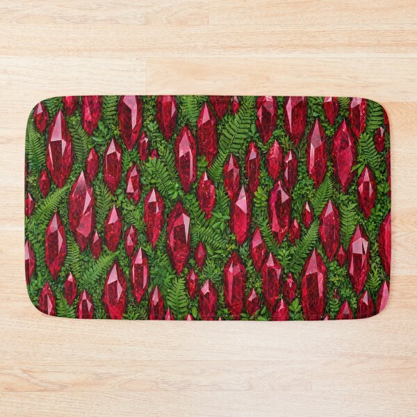 Item preview, Magic Ruby Crystals and Green Fern Forest Texture designed and sold by Aimaniia666.