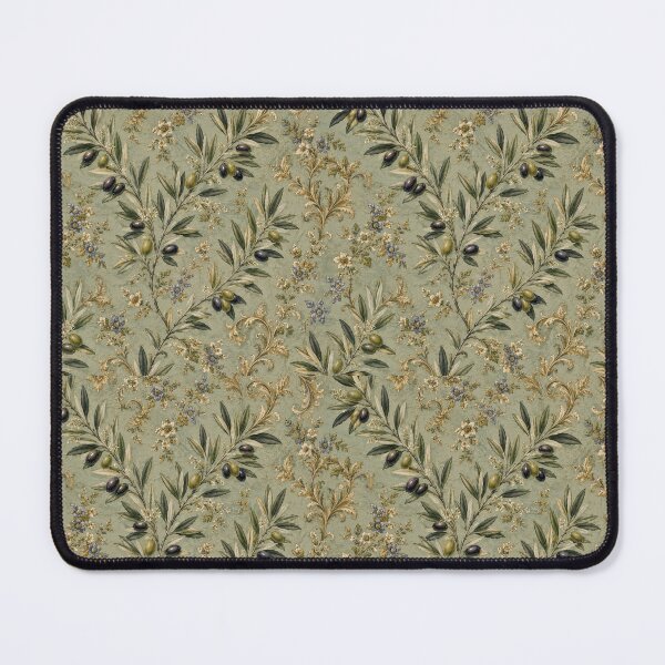 Item preview, Elegant Mediterranean Olive Branch Botanical Pattern designed and sold by PatternFranzy.