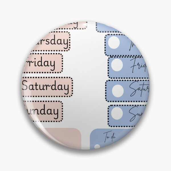 Item preview, Day of the week sticker and to do list. designed and sold by MeaningInk.