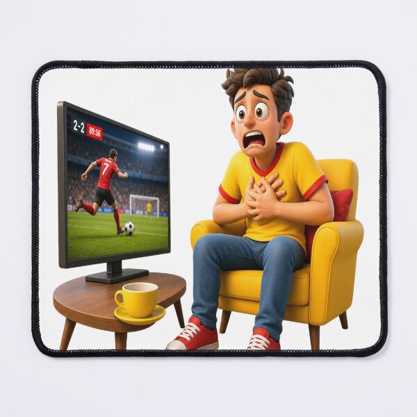Item preview, Funny Soccer Fan Anxiety Mug  designed and sold by mo-carnival.