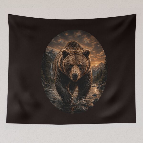Item preview, Grizzly Bear Mountain Wilderness Wildlife Bear Lover designed and sold by adsman68.