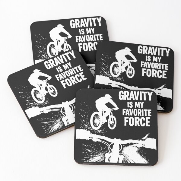 Item preview, Gravity Is My Favorite Force MTB POV Design designed and sold by Pineapple-Tree.