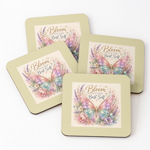 Item preview, Bloom Into Your Best Self – Elegant Butterfly Floral Design designed and sold by SummitTrails.