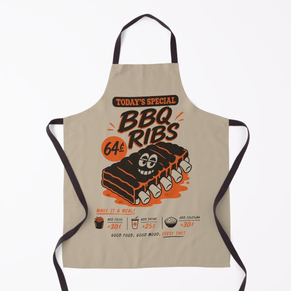 Item preview, BBQ Ribs Vintage Smokehouse Retro Diner Menu designed and sold by CamaleonDesigns.