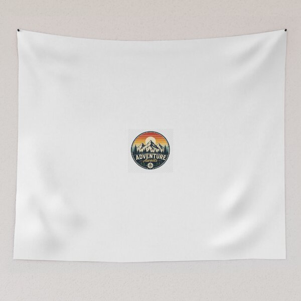 Item preview, Vintage Camping Mountain Adventure Retro Sunset Nature Design designed and sold by SummitTrails.