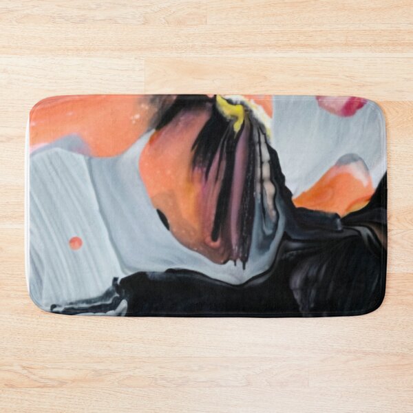 Item preview, Orange and Black Splatter Demon Acrylic Pour  designed and sold by Andyshouse.