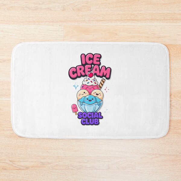 Item preview, Ice Cream Social Club Kawaii T-Shirt – Cute Summer Dessert Gift for Ice Cream Lovers & Kawaii Fans designed and sold by GemBob Creations.