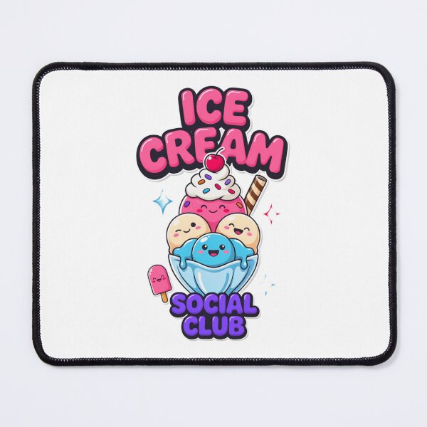 Item preview, Ice Cream Social Club Kawaii T-Shirt – Cute Summer Dessert Gift for Ice Cream Lovers & Kawaii Fans designed and sold by GemBob Creations.