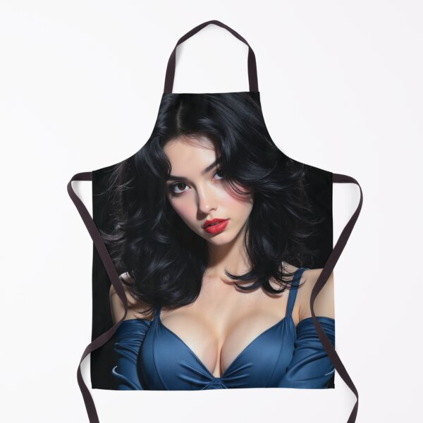 Item preview, Emily Noir Blue Accent | Pretty Girl Portrait designed and sold by KasaHunterHarem.