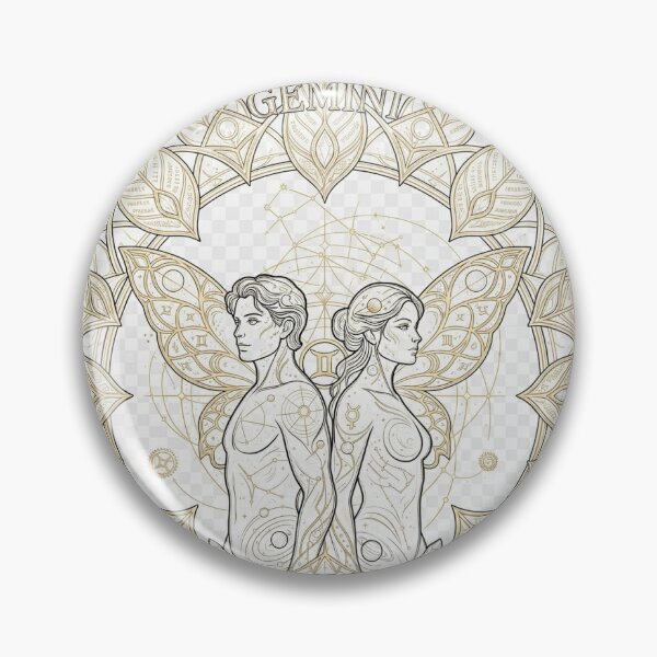 Item preview, Gemelli Zodiaco - Arte Line Art Mandala Galattica - Serendipity Visions designed and sold by Serendipity Visions .