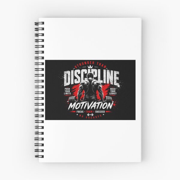 Item preview, Discipline Motivation Gym Workout Fitness Graphic Design designed and sold by SummitTrails.