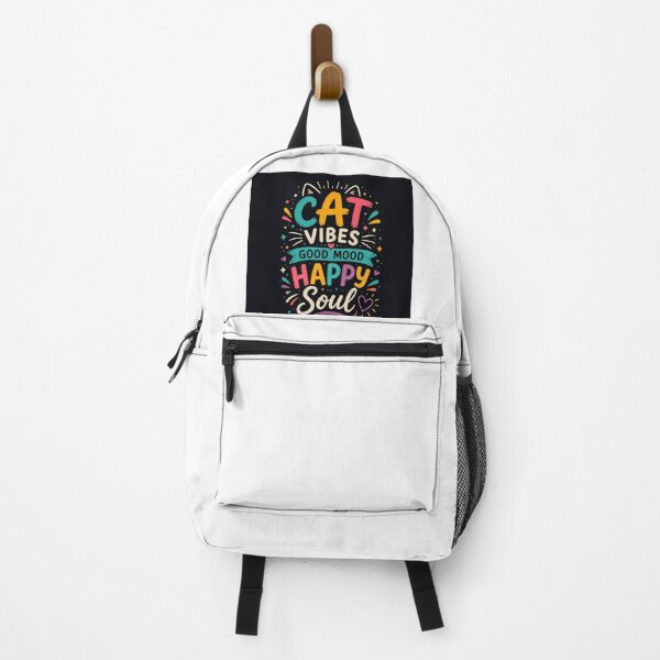 Item preview, Cat Vibes Happy Soul Colorful Retro Typography Design designed and sold by SummitTrails.