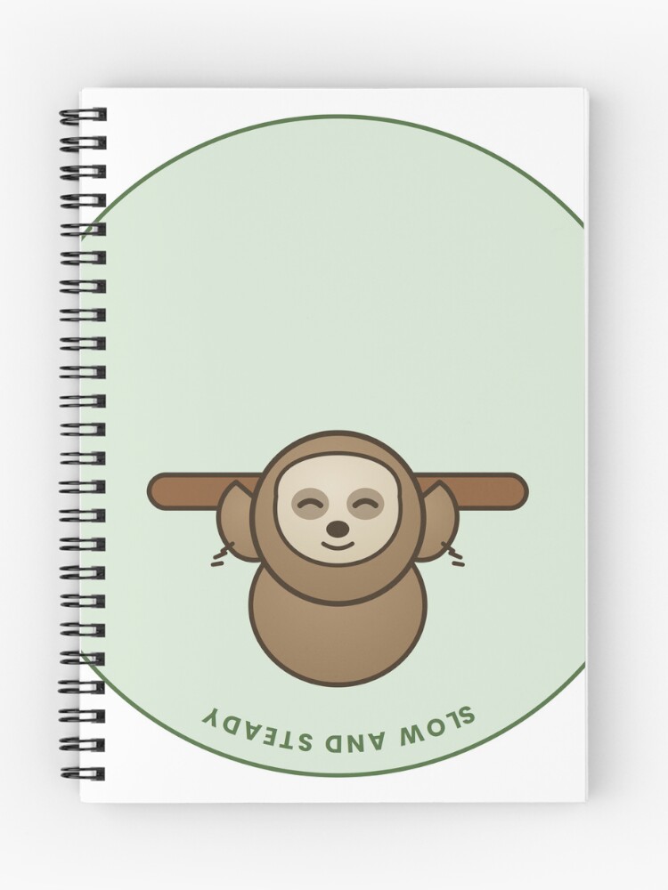 Thumbnail 1 of 3, Journal, Happy Sloth designed and sold by SLAYTHESPACE.