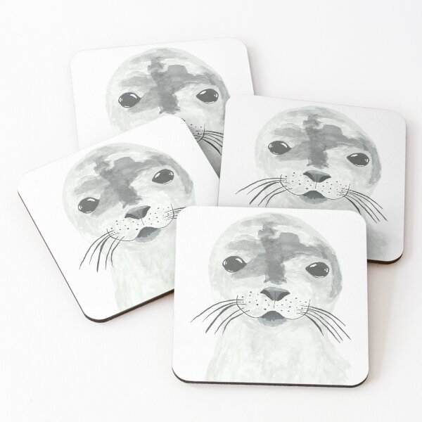 Item preview, Little gray seals designed and sold by LillemDesign.