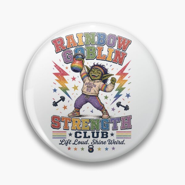 Item preview, Rainbow Goblin Strength Club Retro Gym Pride Humor designed and sold by FindYouByZ.