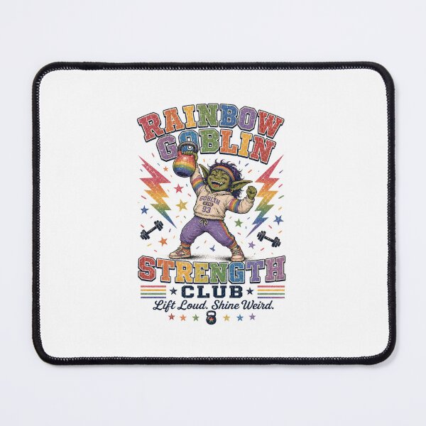 Item preview, Rainbow Goblin Strength Club Retro Gym Pride Humor designed and sold by FindYouByZ.
