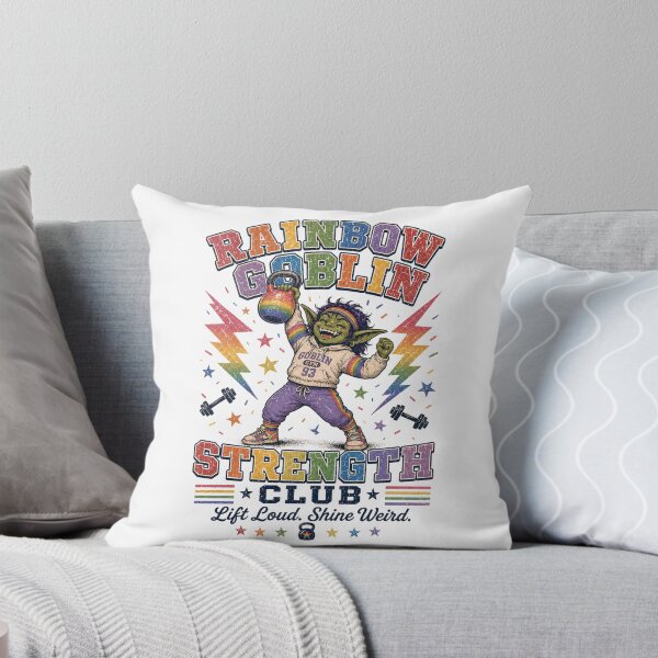 Item preview, Rainbow Goblin Strength Club Retro Gym Pride Humor designed and sold by FindYouByZ.