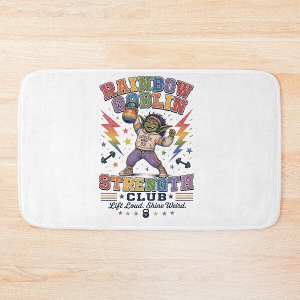 Item preview, Rainbow Goblin Strength Club Retro Gym Pride Humor designed and sold by FindYouByZ.