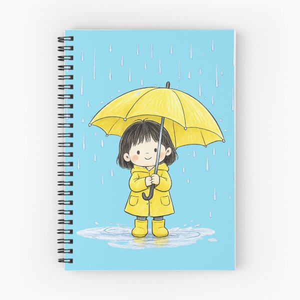Item preview, Rainy Day With Yellow Umbrella designed and sold by neowana.