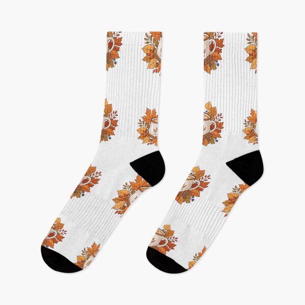 Item preview, Coffee and autumn leaves design designed and sold by kidoramagic.