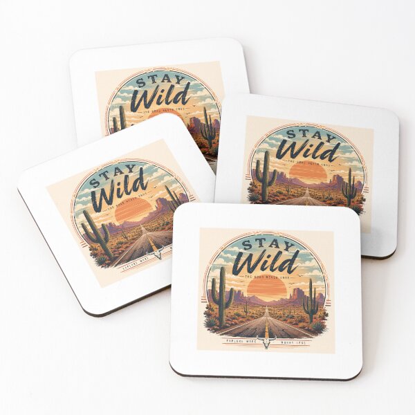 Item preview, Stay Wild – Vintage Desert Road Adventure Retro Western Design designed and sold by SummitTrails.