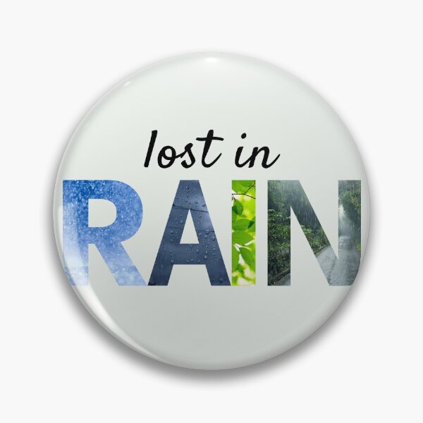 Item preview, Lost in Rain, Nature Typography Aesthetic for Rain Lovers designed and sold by NeededTees.