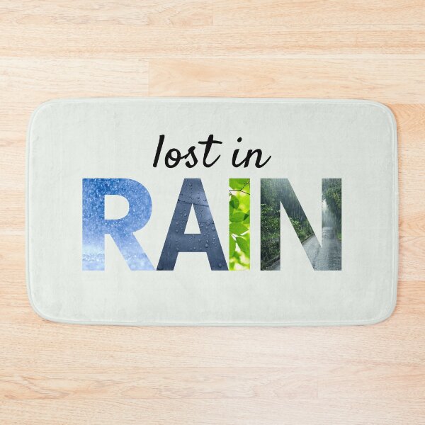 Item preview, Lost in Rain, Nature Typography Aesthetic for Rain Lovers designed and sold by NeededTees.