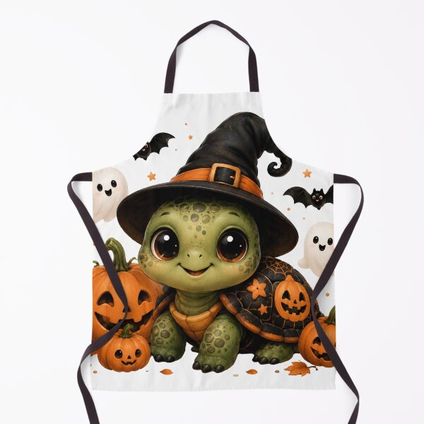 Item preview, Cute Halloween Turtle Witch designed and sold by LovePrintArt.