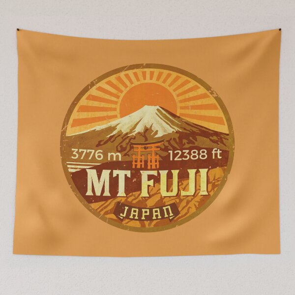 Item preview, MT Fuji Vintage Emblem V04 designed and sold by Lidra Zehcnas.