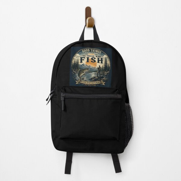 Item preview, Good Things Come To Those Who Fish – Vintage Fishing Adventure Design designed and sold by SummitTrails.