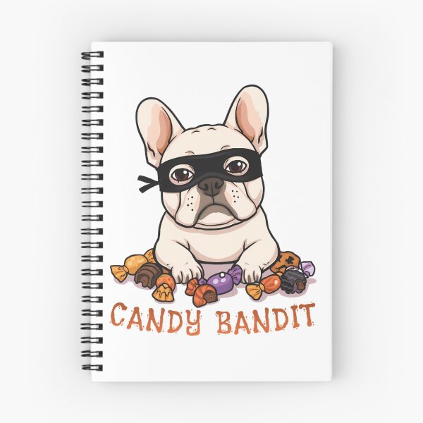 Item preview, Cute French Bulldog Candy Bandit Halloween Clipart designed and sold by VibranPalette.