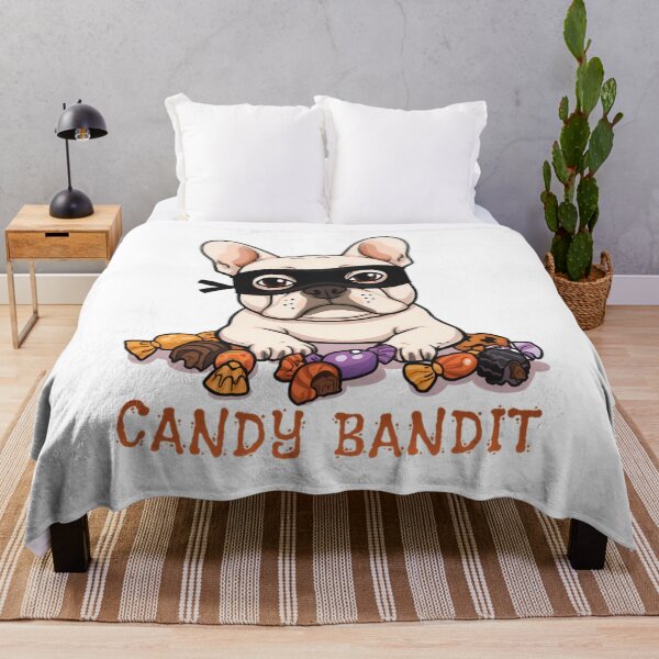 Item preview, Cute French Bulldog Candy Bandit Halloween Clipart designed and sold by VibranPalette.