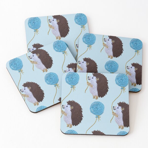 Item preview, Hedgehog is holding a balloon  designed and sold by Alsa.handembroidery.