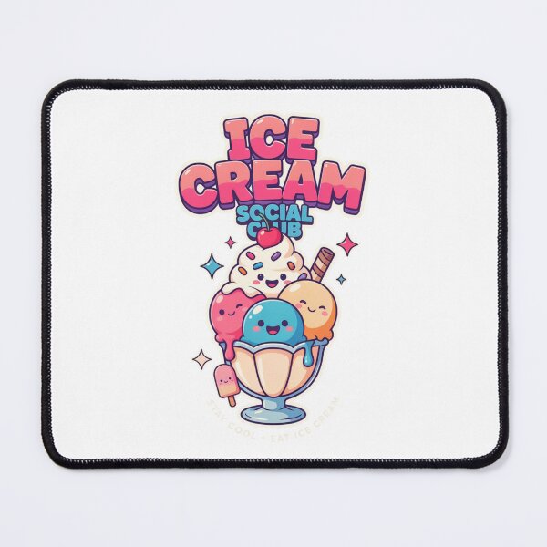 Item preview, Ice Cream Social Club Kawaii T-Shirt – Cute Retro Sundae Gift for Ice Cream Lovers & Summer Foodies designed and sold by GemBob Creations.