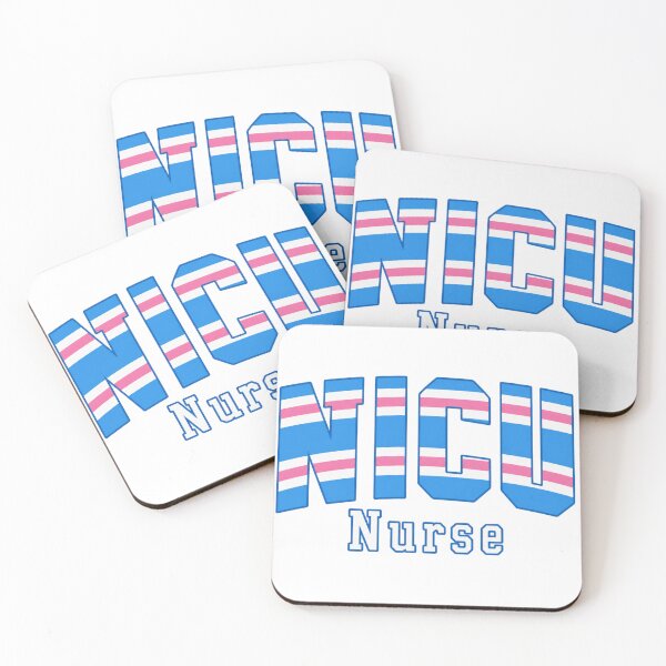 Item preview, NICU Nurse Retro Varsity Hospital Blanket Stripe Letters designed and sold by SkuddleCo.