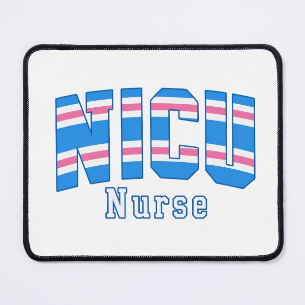 Item preview, NICU Nurse Retro Varsity Hospital Blanket Stripe Letters designed and sold by SkuddleCo.