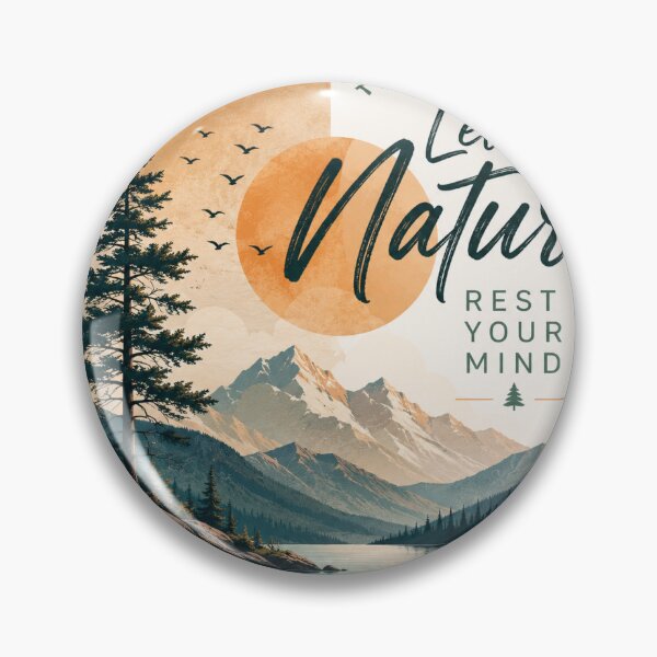 Item preview, Let Nature Rest Your Mind – Modern Mountain Landscape Design designed and sold by SummitTrails.