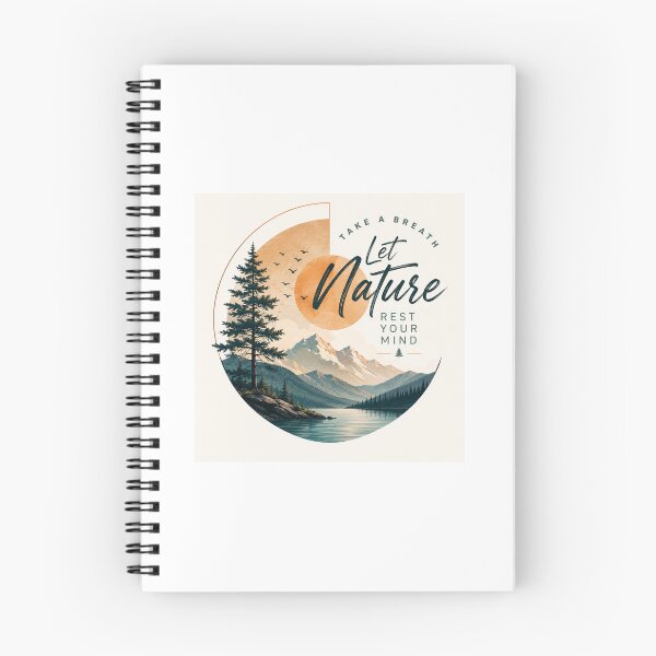 Item preview, Let Nature Rest Your Mind – Modern Mountain Landscape Design designed and sold by SummitTrails.