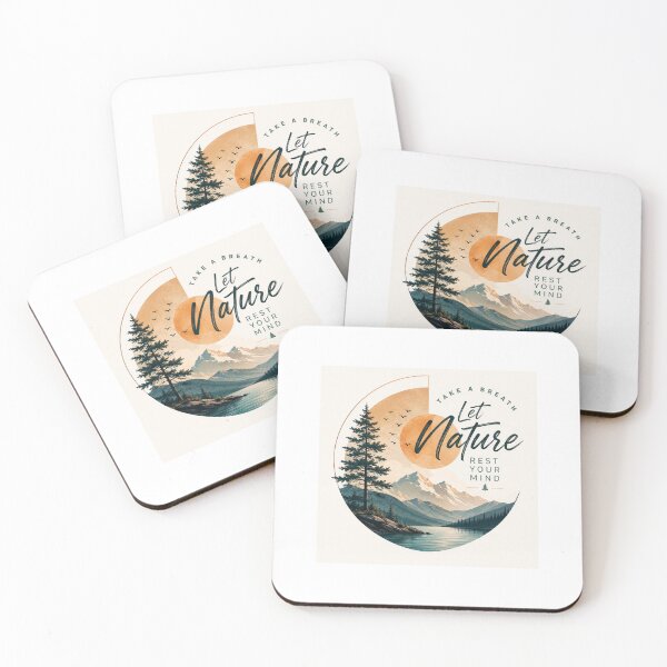 Item preview, Let Nature Rest Your Mind – Modern Mountain Landscape Design designed and sold by SummitTrails.